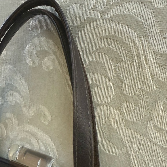 Vintage Kiss lock brown leather purse - Picture 6 of 11